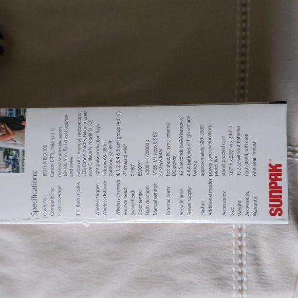 Sunpak powerzoom Df4000U flash - Picture 8 of 8